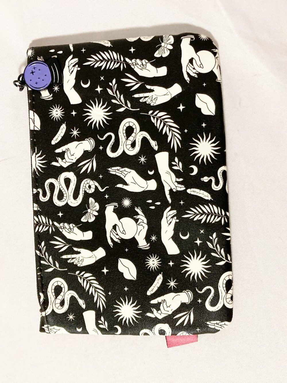 Ipsy October 2024 Glam Bag Pouch Black & White Halloween Print